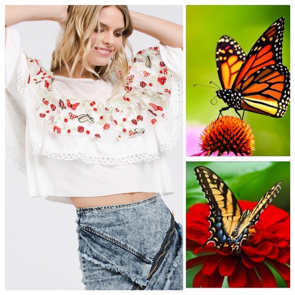 Mariposa Butterfly Garden Top - Picture 3 of 11